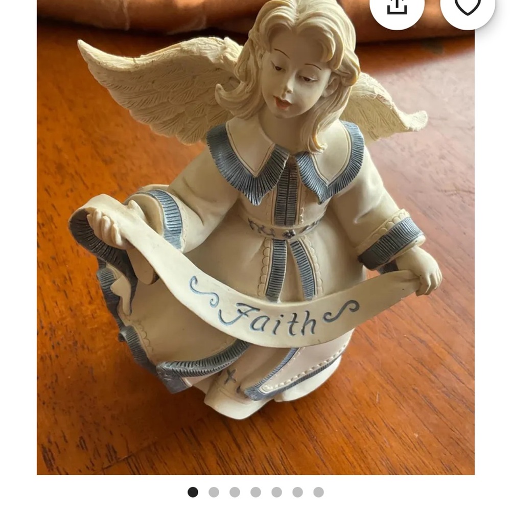 Sarah’s Angels “Erin” Angel Figurine with Blue Accents.